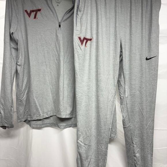 Grey and red virginia tech track suit - Picture 1 of 8